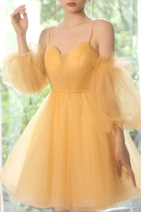 Spaghetti Strap Party Dress,formal Dress, Socialite Birthday Dresses Sa1265