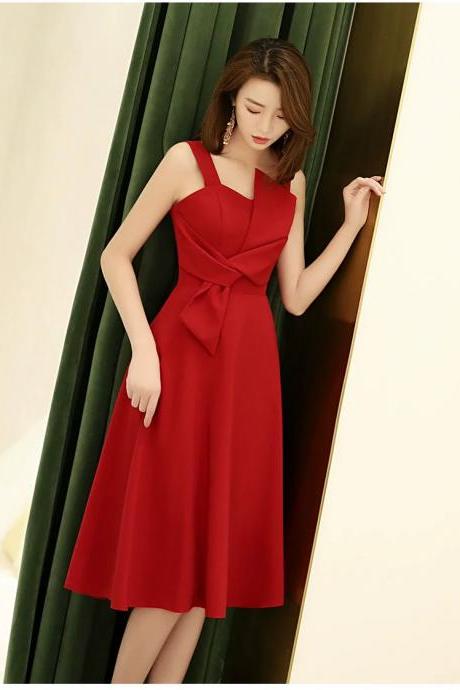 Red Homecoming Dress,formal Dress,spaghetti Strap Evening Party Dress Sa1309