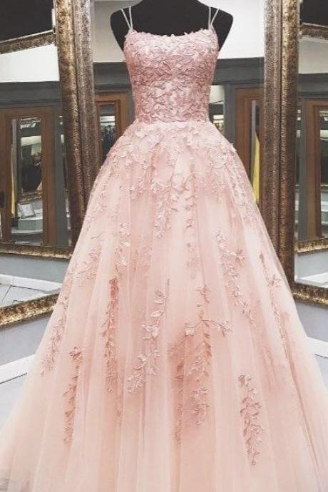 Lace Prom Dresses, Custom Make Formal Dresses, Tulle Prom Dresses Sa1315