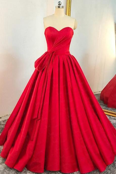 Red Prom Dress Ball Gown Formal Dress Evening Dress Pageant Dance Dresses Sa1326