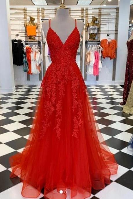 Red Evening Dress Formal Dress Pageant Dance Prom Dresses Sa1326