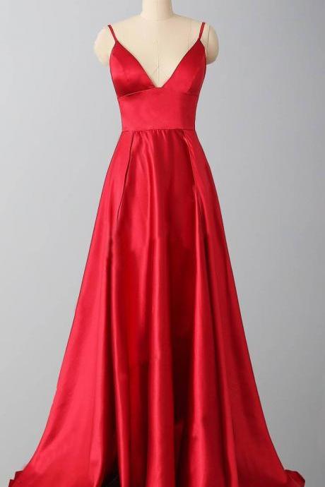 Red Prom Dresses, Pageant Dress, Evening Dress, Ball Dance Dresses,graduation School Party Gown Sa1616