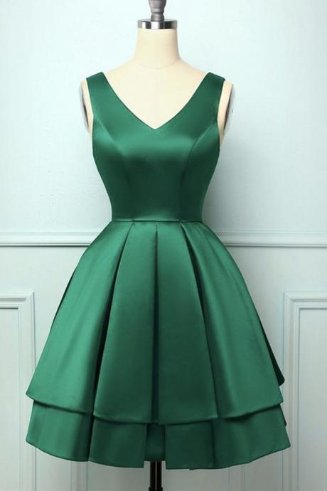 Green Short Prom Dress Homecoming Dress Formal Evening Dress Sa1649