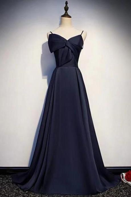 Spaghetti Straps Evening Dress Backless Long Prom Dress Floor Length Formal Dress Sa1756