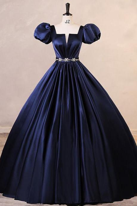 Navy Blue Ball Gown Prom Dress Formal Dress Evening Dress Sa1793