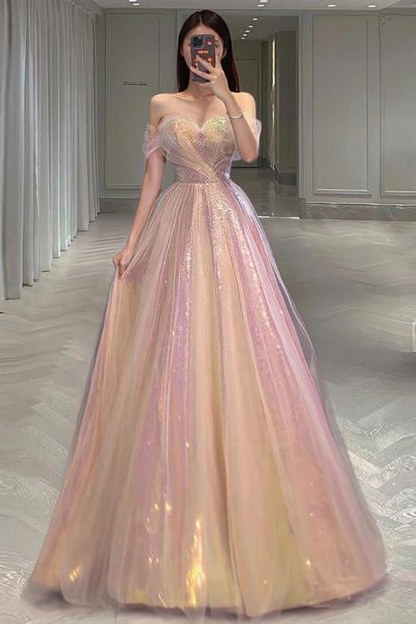 A Line Strapless Full Length Evening Dress Prom Dress Formal Dress Sa1844