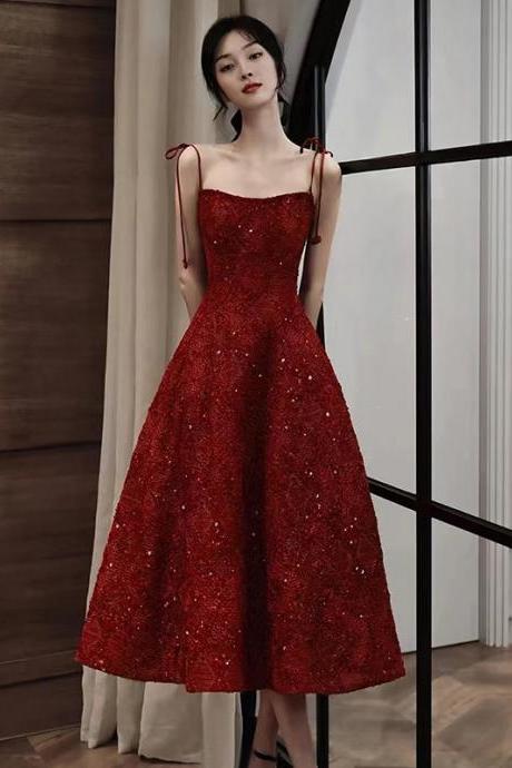 Red Short Prom Dress Evening Dress Formal Dress Sa1854