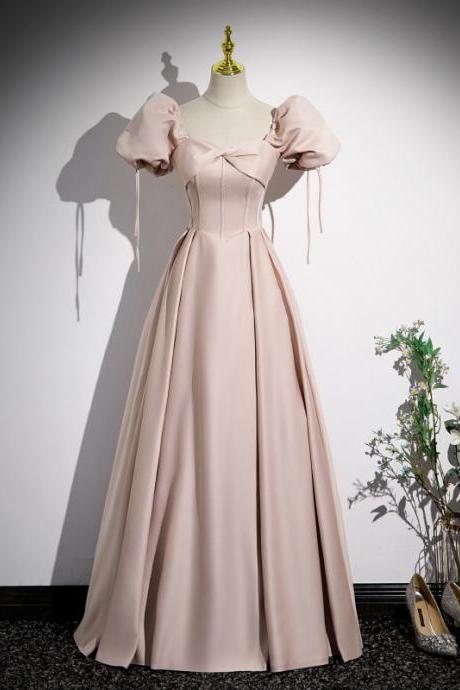 Pink Full Length Prom Dress Evening Dress Sa1897
