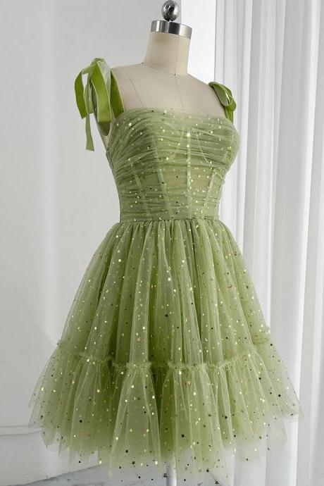 Green Short Prom Dress, Cute Green Homecoming Dress Formal Dress Sa1908