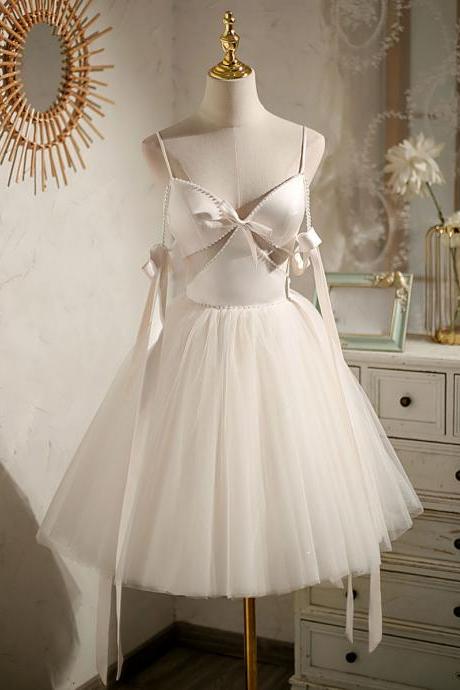 Tulle Short Prom Dress Beading Formal Homecoming Dress Sa1961