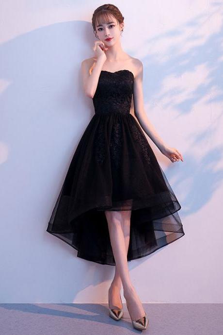 Black Tulle Lace Short Prom Dress Formal Homecoming Dress Sa1985