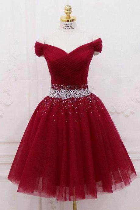 Fashoin Tulle Sequin Short Prom Dress, Formal Dress Homecoming Dress Sa2009