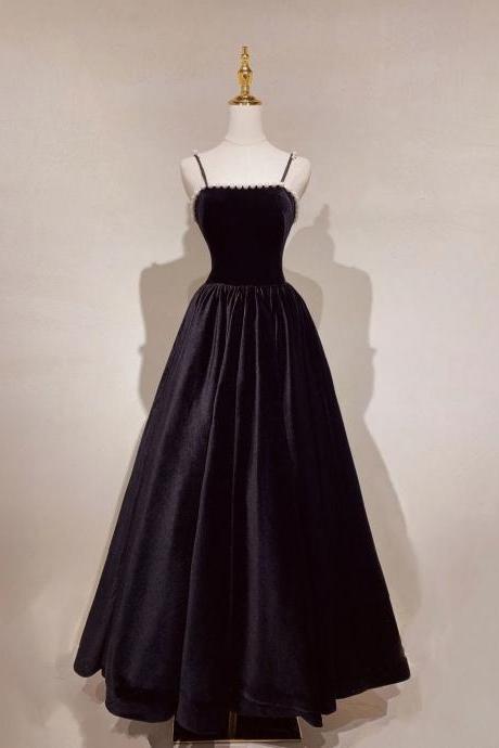 Simple Black Long Prom Dress Formal Evening Dress Sa2049