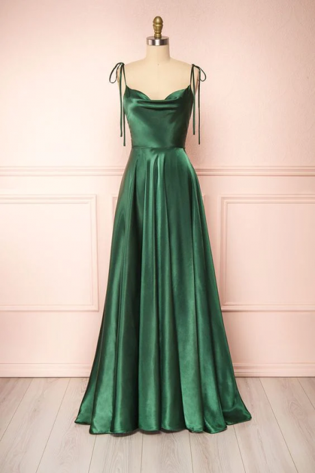 Green Prom Dress Full Length Backless Evening Dress Formal Dress Sa2109