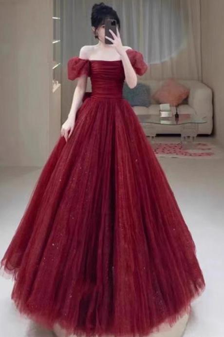 Red Prom Evening Dress Formal Skirt Sa2137