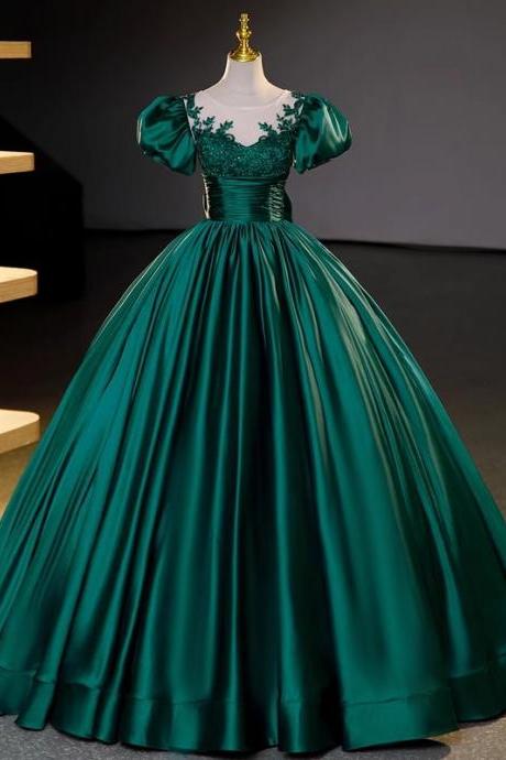 Green Ball Gown Prom Dress Evening Dress Formal Skirt Sa2142