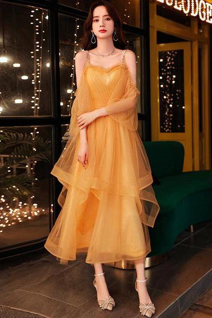 Tulle Beaded Straps Sweetheart Party Dress Short Homecoming Formal Dress Sa2221