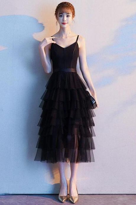 Black Sweetheart Short Prom Dress Formal Tulle Evening Dress Sa2462