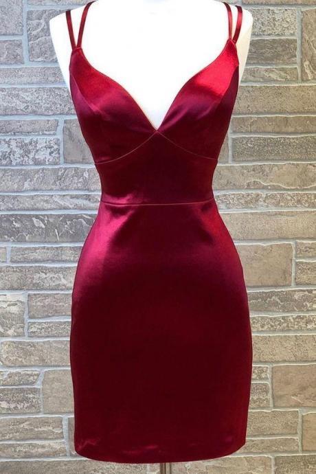 Red Homecoming Dresses, Cocktail Dresses Fitted Formal Dress Sa2466