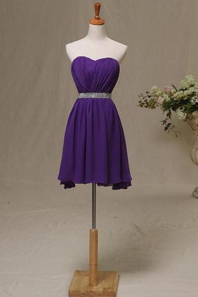 Purple High Low Formal Dresses Pretty Simple Chiffon Dresses Lovely Prom Party Dresses Sa2475