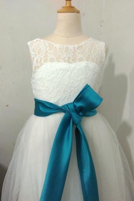 New Lace Baby Girl Wedding Party Dance Pageant Dress Bridesmaid Dress flower girl dress XA23
