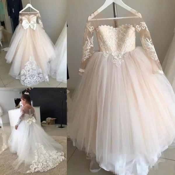 Flower Girl Dress , Kid Party Pageant dress, Princess Dress, Formal Wedding Occasion Dress, Bridesmaid Prom Dress,Brithday Party Dress,Girl Clothing