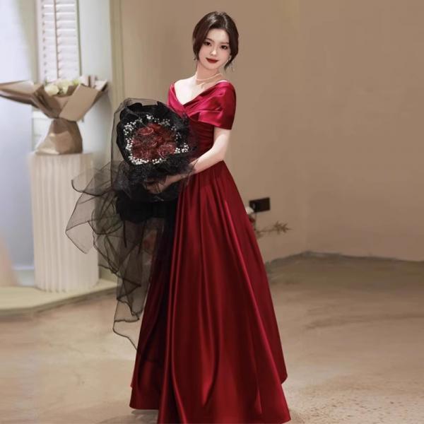 Red Full Length Prom Dress Evening Formal Dress SA2143
