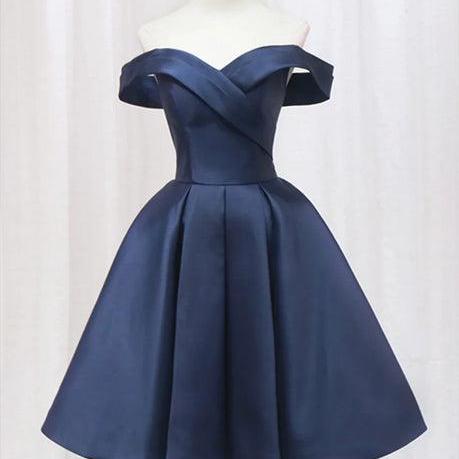 Beautiful Wine Red Hand Made Custom Simple Satin Off Shoulder Evening ...