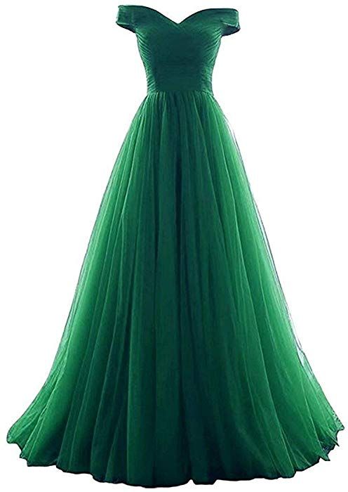 Green Tulle Prom Dress Evening Dress on Luulla