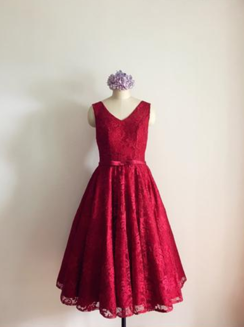 Vintage Sheath Sequin Burgundy Short Graduation Homecoming Dress Cocktail Dress D367 main image 1