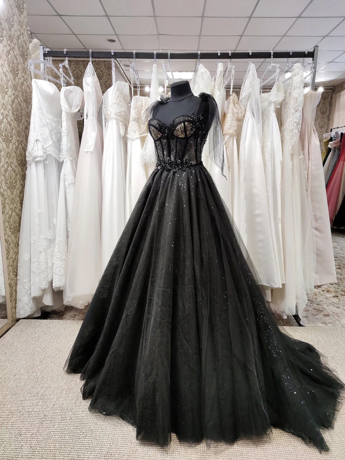 ruffle bridesmaid dresses Aayigx Long Chiffon Black for Women with Slit Options:Costume and Bracelet abiti da sposa A Weekend in Palm