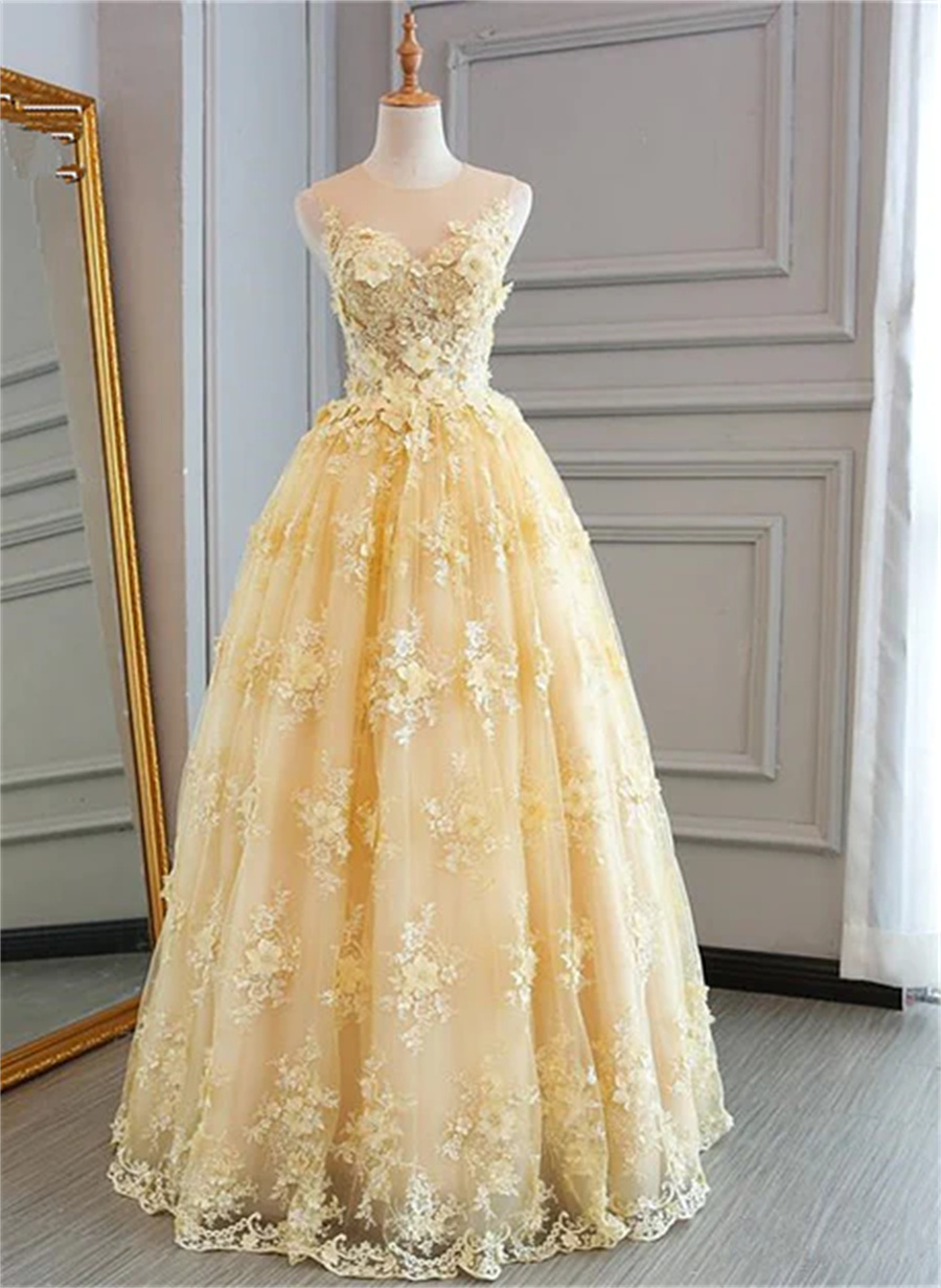 Fashion Yellow Dress S861
