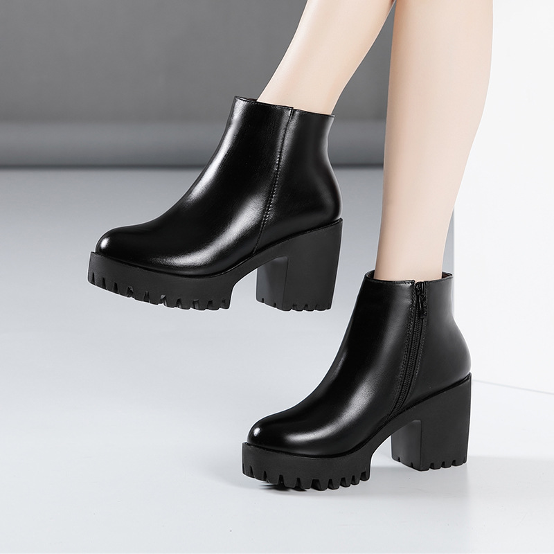 Chunky Heeled Boots