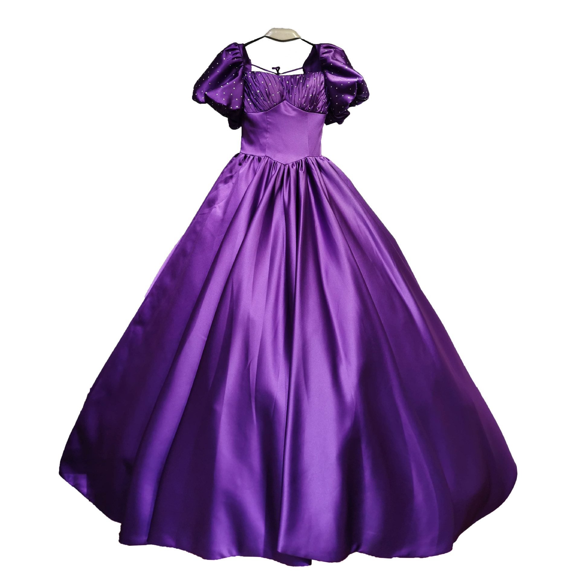 Stunning Red Ball Gown With Puff Sleeves on Luulla