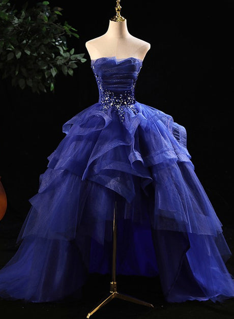 Custom Embellished Royal Gown - Powder Blue main image 1