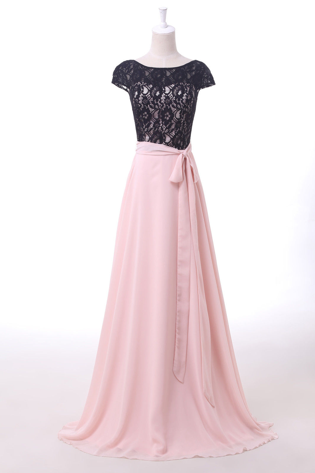 A Line Off the Shoudler Lace Appliques Prom Dresses LBQ2211 main image 1